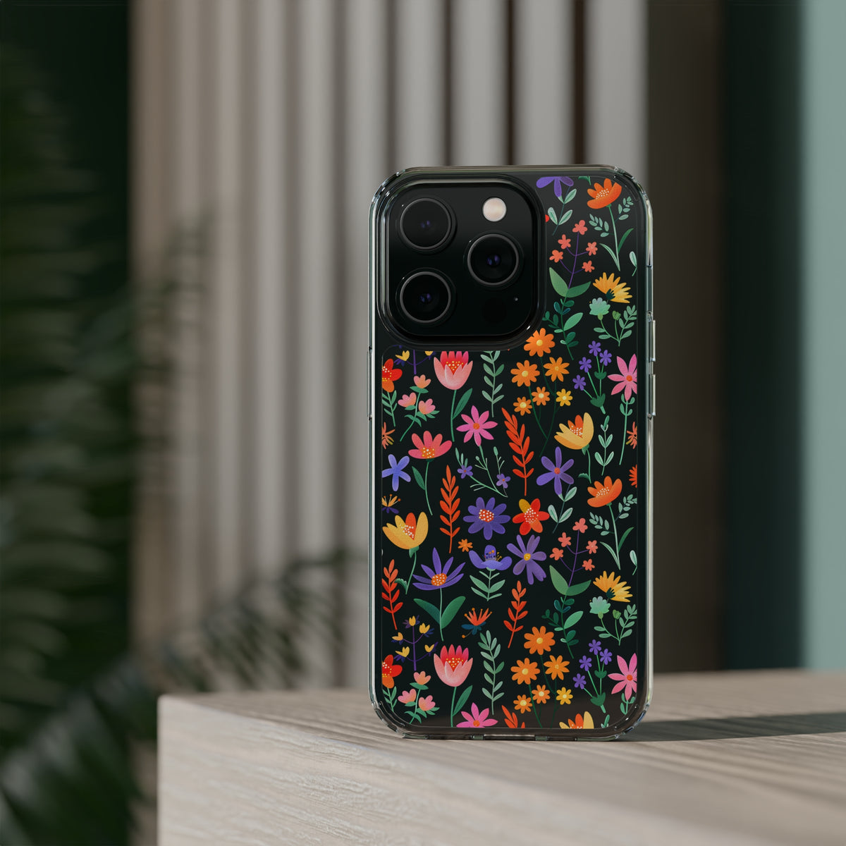 Wild Flowers Garden Stitch Phone Case – Nature-Inspired Floral Design 11