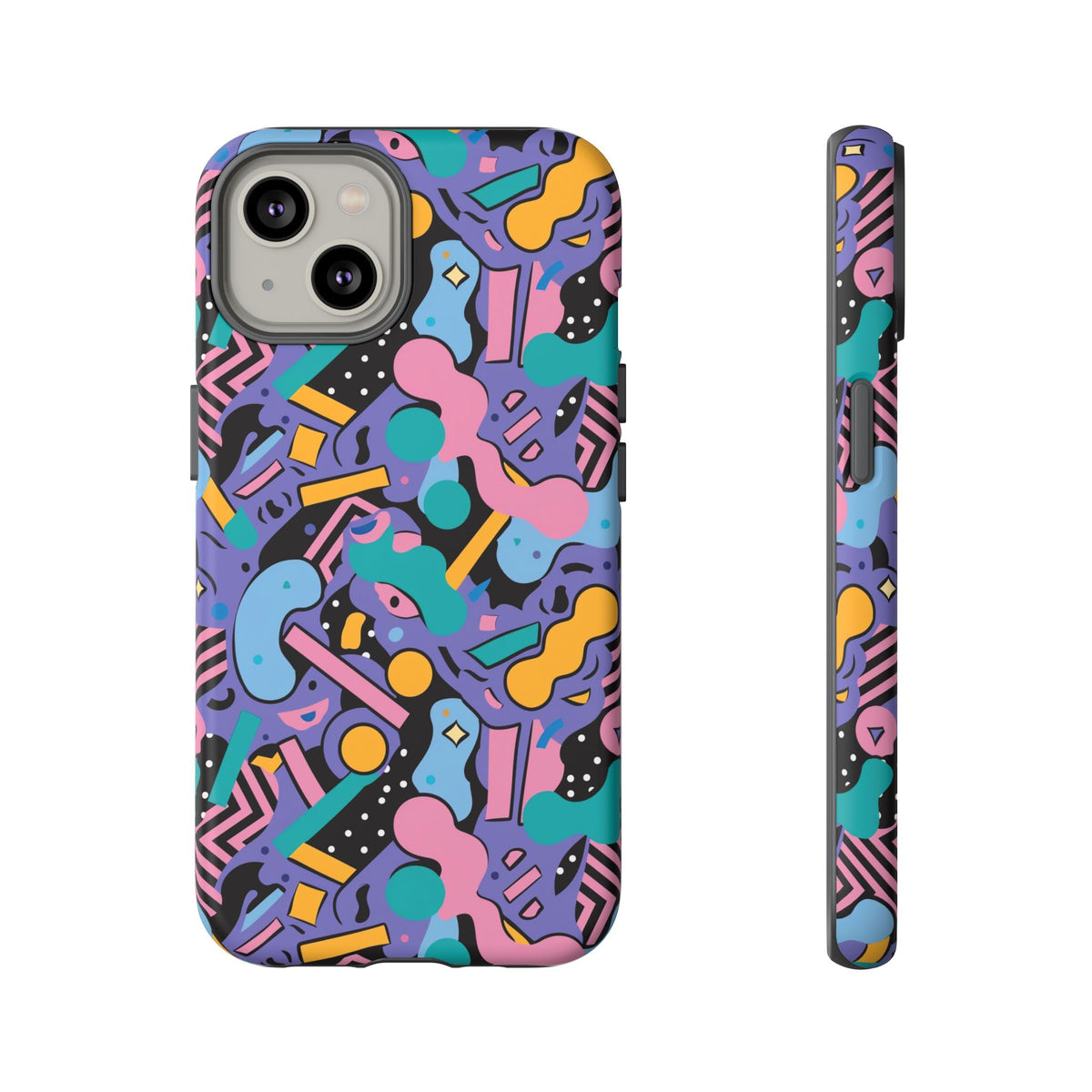 90s Themed Seamless Pattern Phone Case – Embrace Retro Style and Protection 234