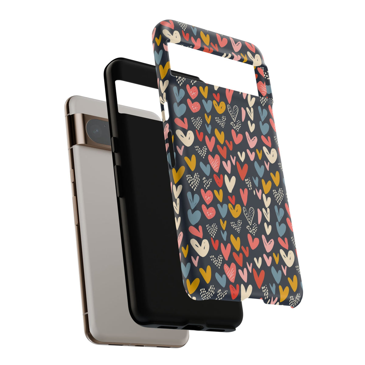 Heart Pattern Phone Case – Stylish & Loving Design for Your Device 816