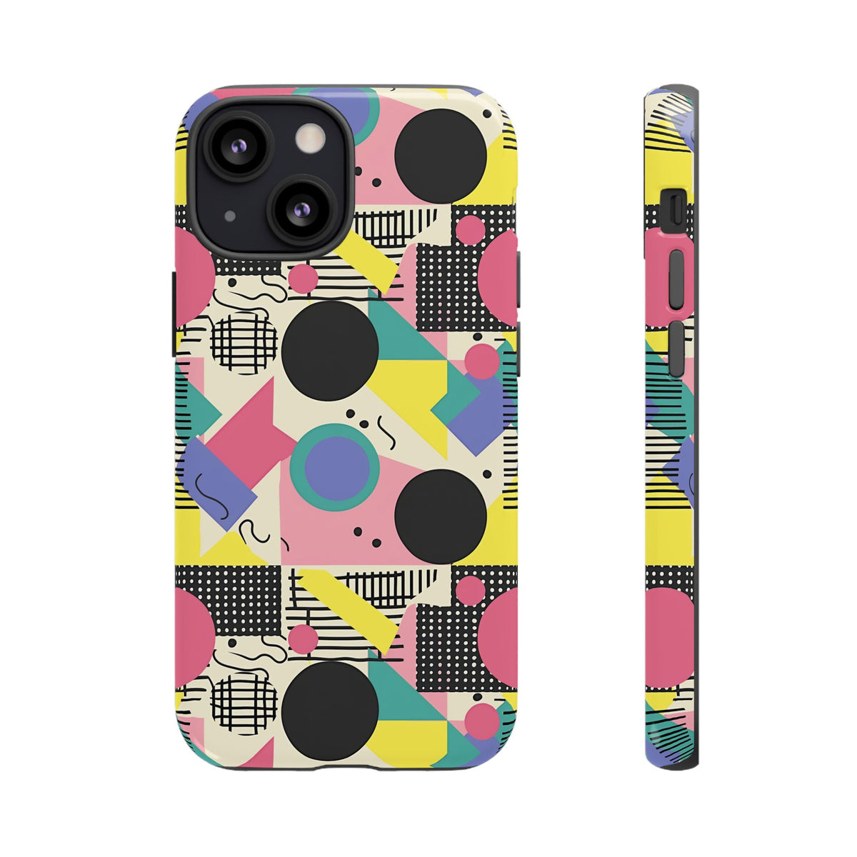 90s Themed Seamless Pattern Phone Case – Embrace Retro Style and Protection 228