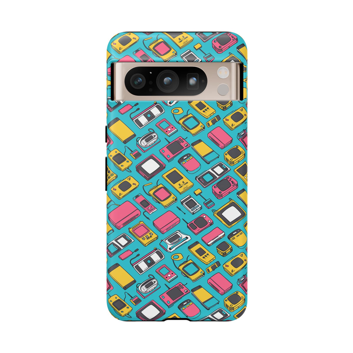 90s Themed Seamless Pattern Phone Case – Embrace Retro Style and Protection 237