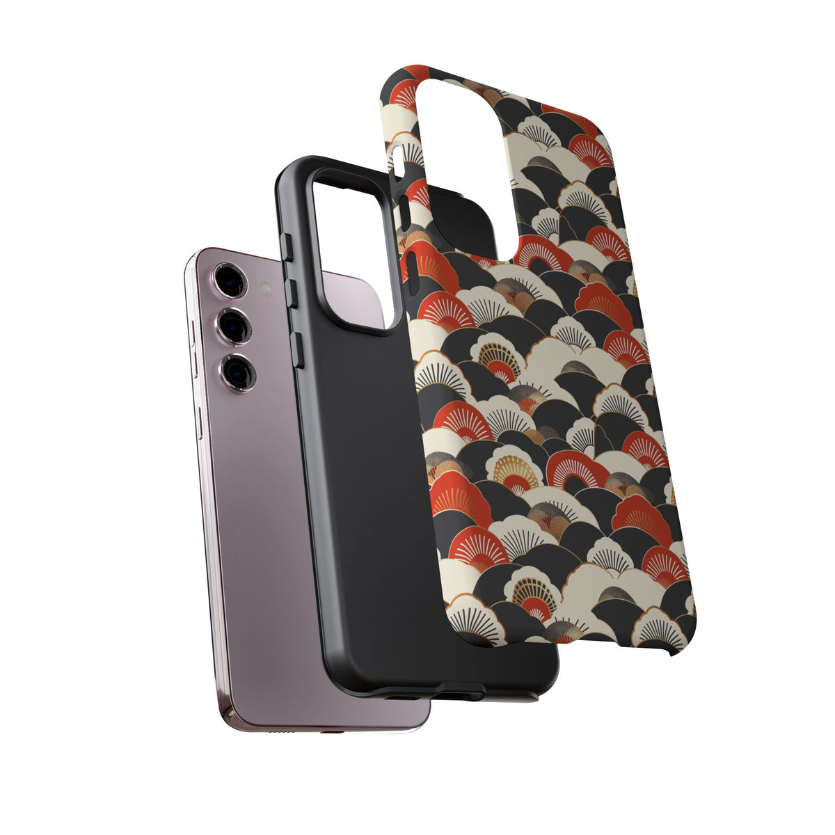 Japanese Pattern Phone Case – Elegant & Timeless Design for Your Phone 080