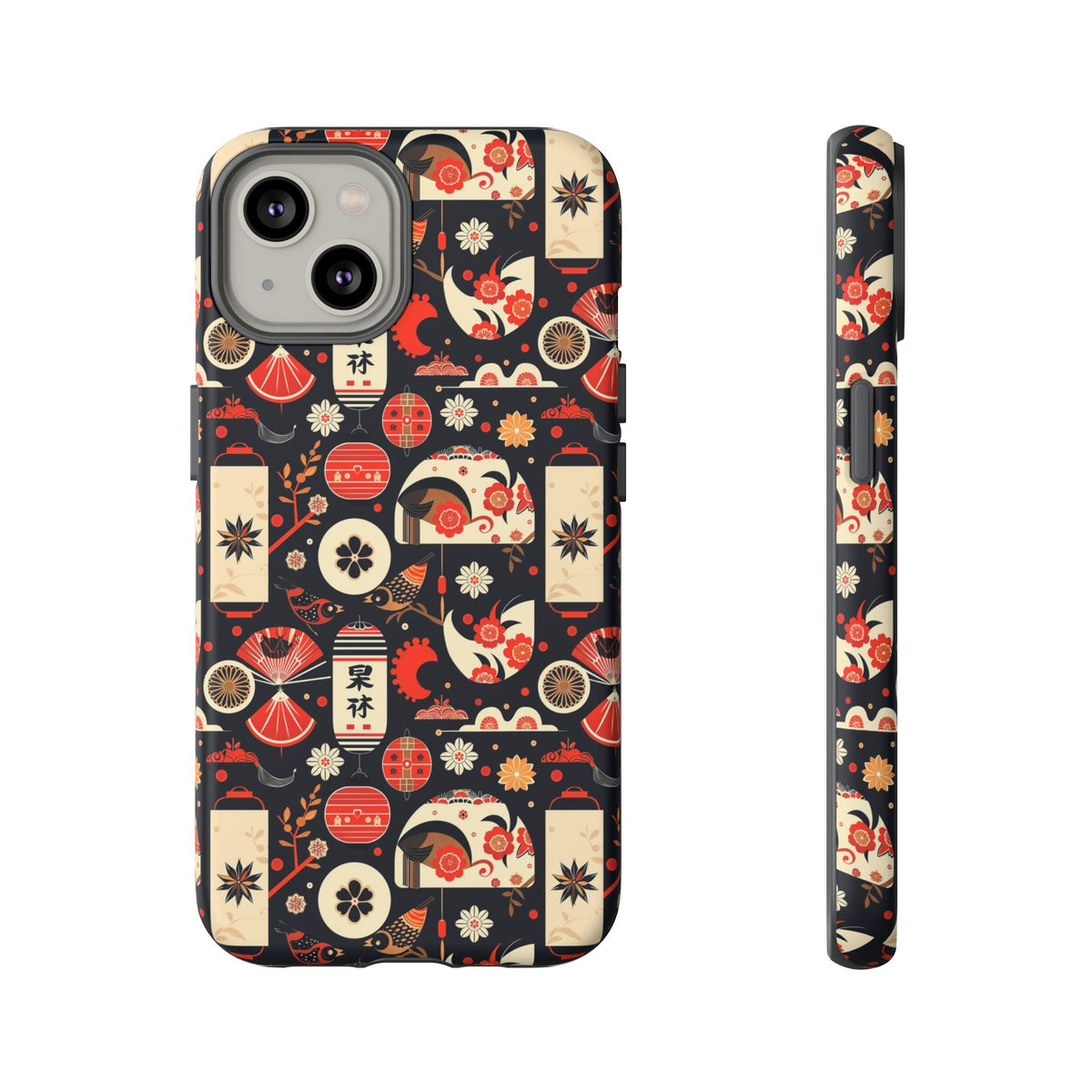 Japanese Pattern Phone Case – Elegant & Timeless Design for Your Phone 069