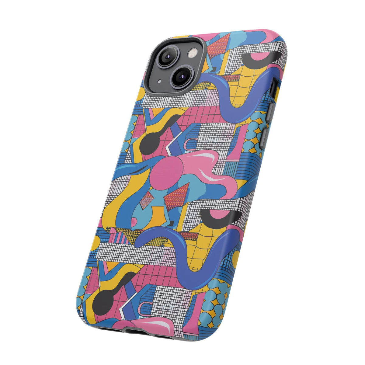 90s Themed Seamless Pattern Phone Case – Embrace Retro Style and Protection 224