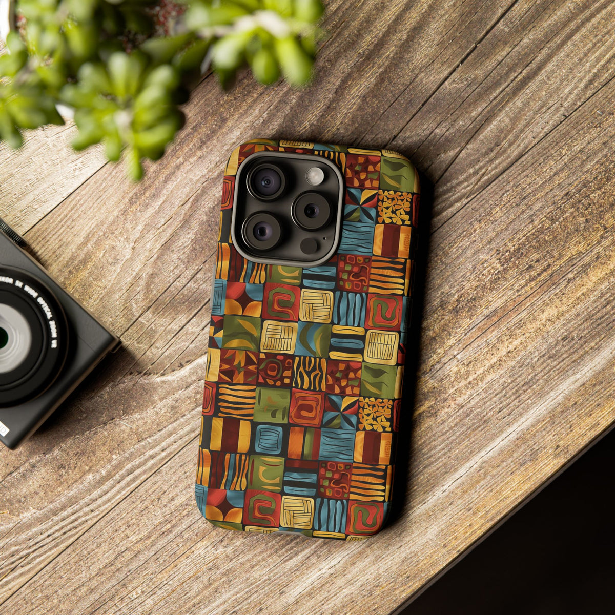 Stylish African Pattern Phone Case – Unique and Vibrant Protection 075