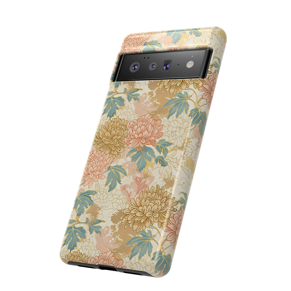 Japanese Blossom Asian Floral Design Phone Case – Elegant Floral Phone Cover