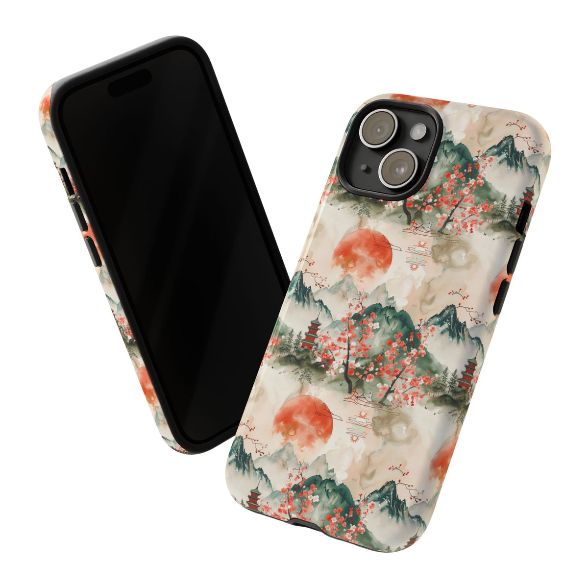 Japanese Pattern Phone Case – Elegant & Timeless Design for Your Phone 057