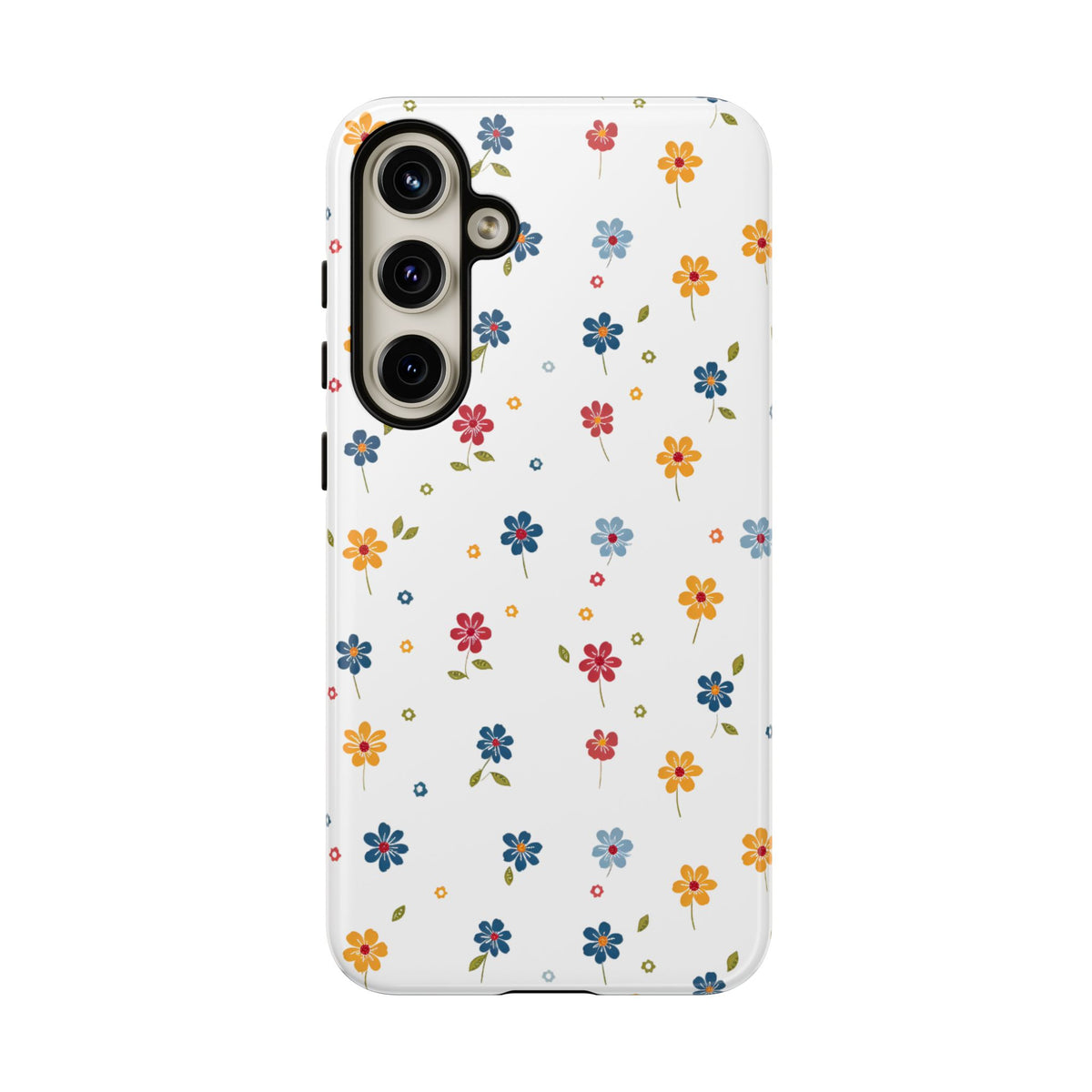 Wild Flowers Garden Stitch Phone Case – Nature-Inspired Floral Design