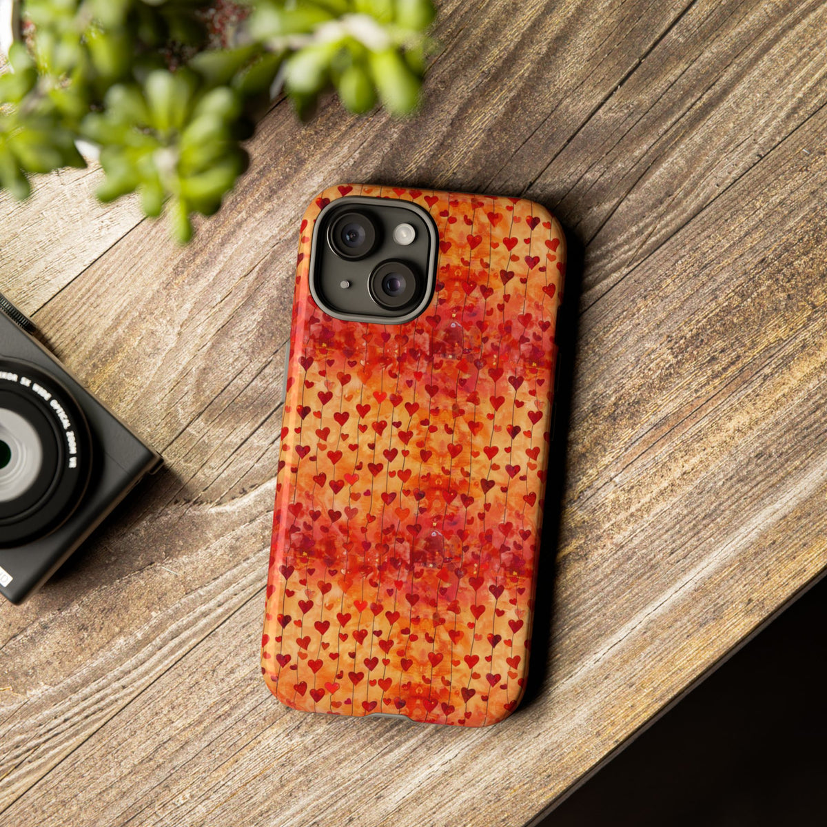 Heart Pattern Phone Case – Stylish & Loving Design for Your Device 827