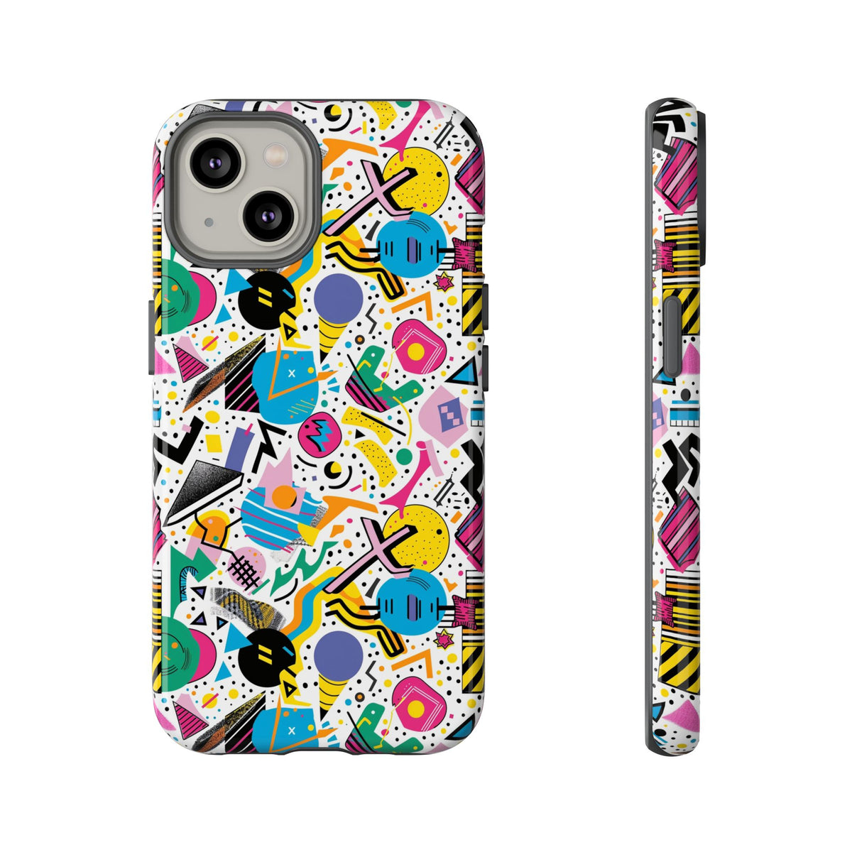 90s Themed Seamless Pattern Phone Case – Embrace Retro Style and Protection 225