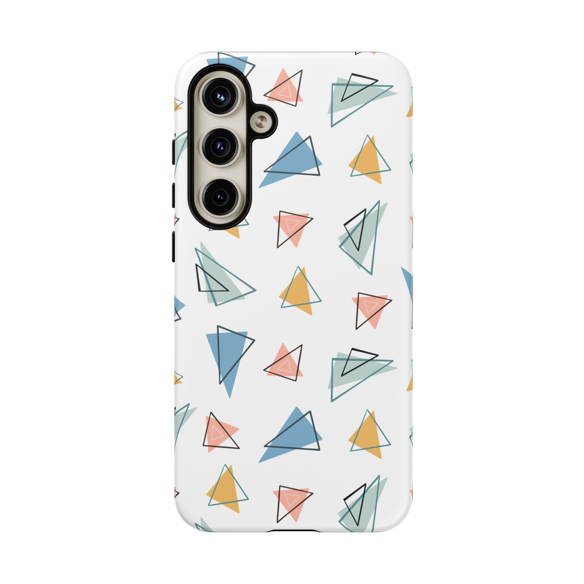 Triangle Pattern Phone Case – Modern & Durable Geometric Design