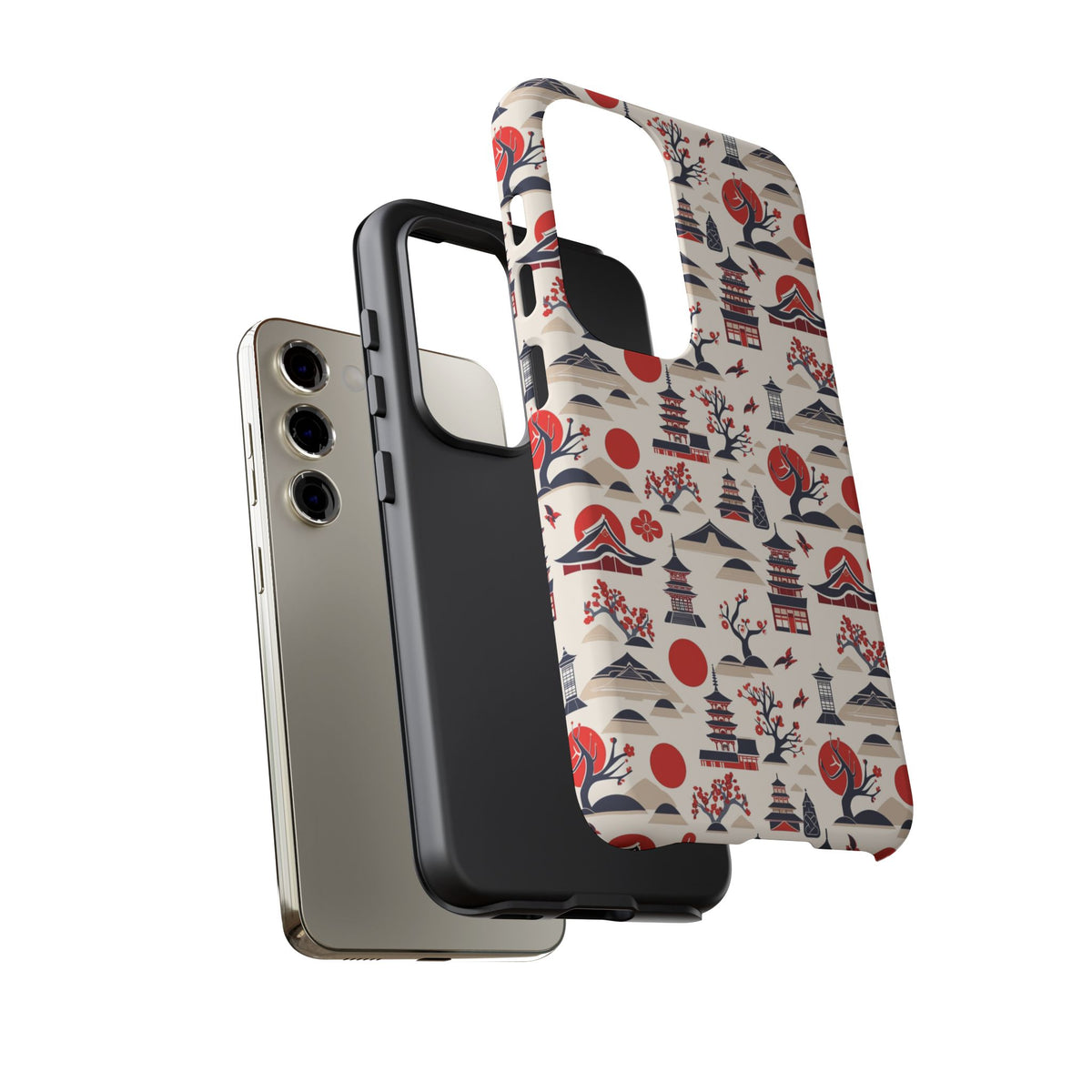 Japanese Pattern Phone Case – Elegant & Timeless Design for Your Phone 013