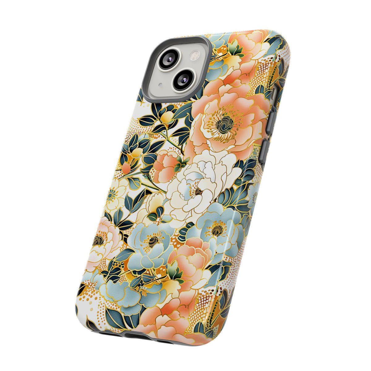 Japanese Blossom Asian Floral Design Phone Case – Elegant Floral Phone Cover 5