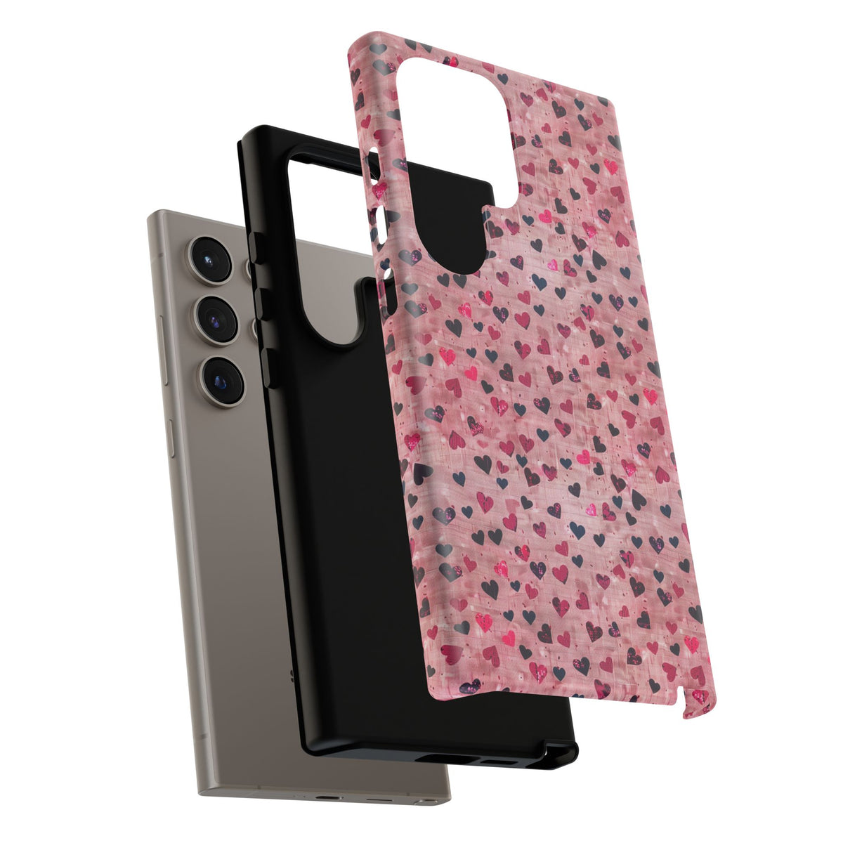 Heart Pattern Phone Case – Stylish & Loving Design for Your Device 229