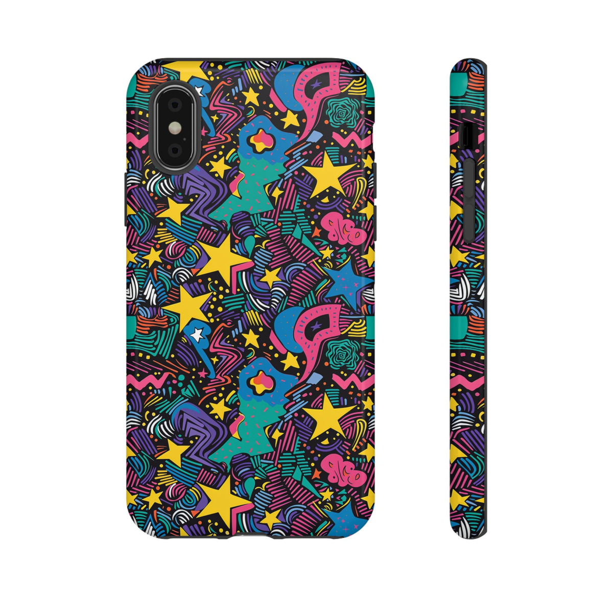 90s Themed Seamless Pattern Phone Case – Embrace Retro Style and Protection 227