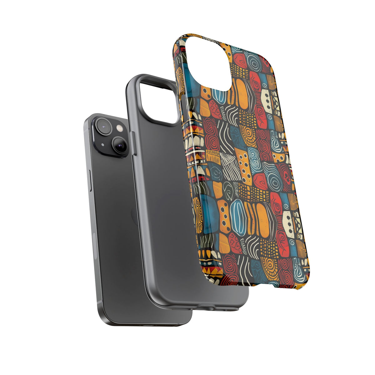 Stylish African Pattern Phone Case – Unique and Vibrant Protection 159