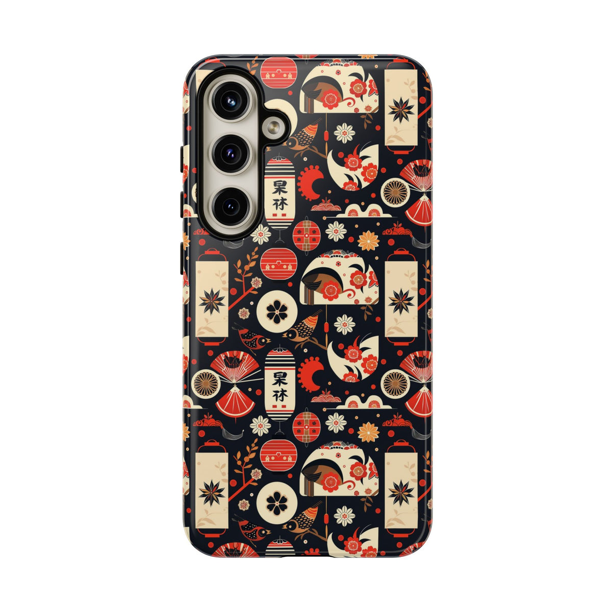 Japanese Pattern Phone Case – Elegant & Timeless Design for Your Phone 069