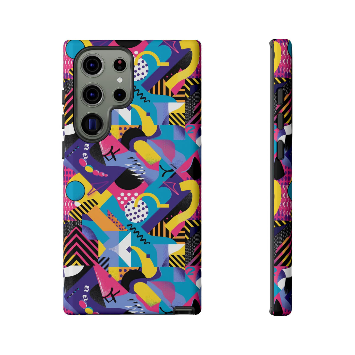 90s Themed Seamless Pattern Phone Case – Embrace Retro Style and Protection 303