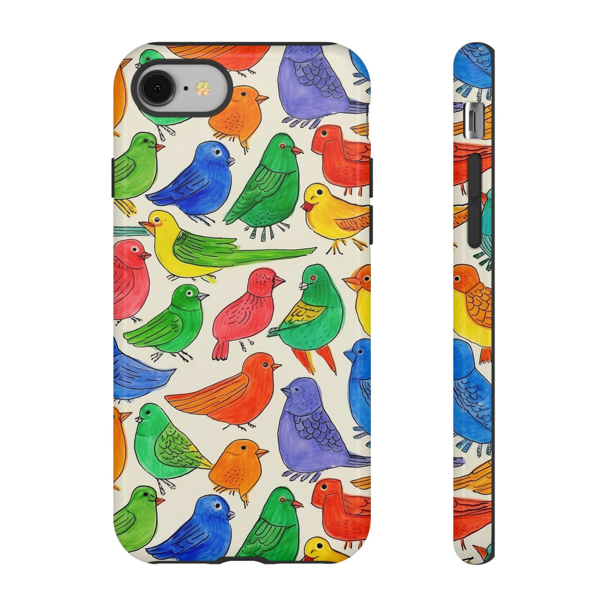 Birds Seamless Pattern Phone Case – Elegant and Timeless Avian Design 2