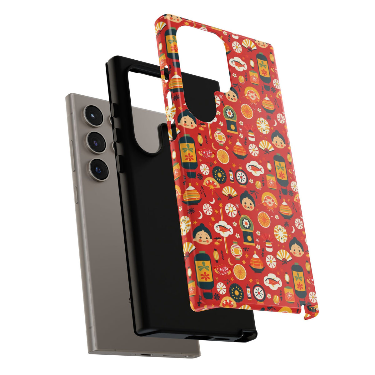 Japanese Pattern Phone Case – Elegant & Timeless Design for Your Phone 087