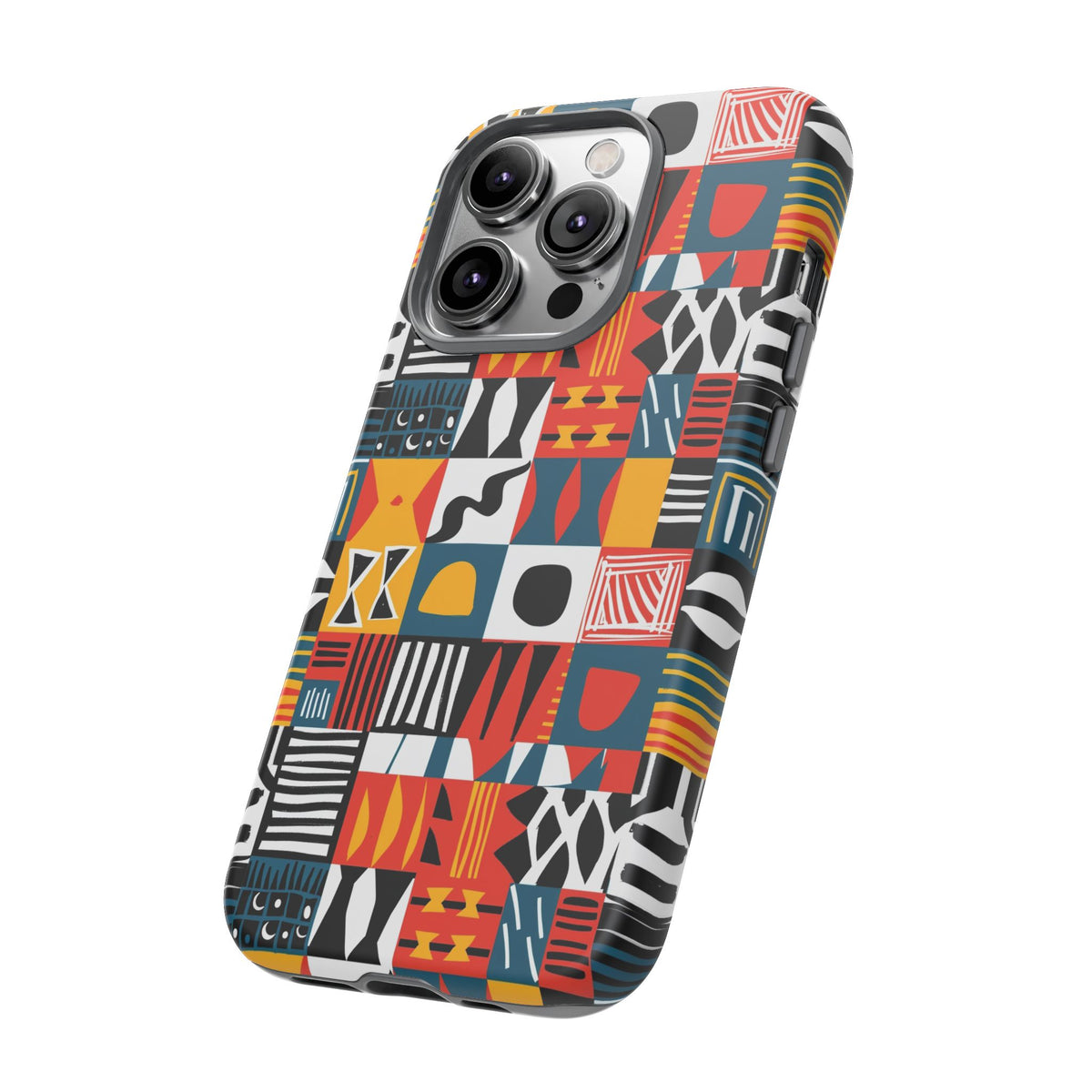 Stylish African Pattern Phone Case – Unique and Vibrant Protection 076