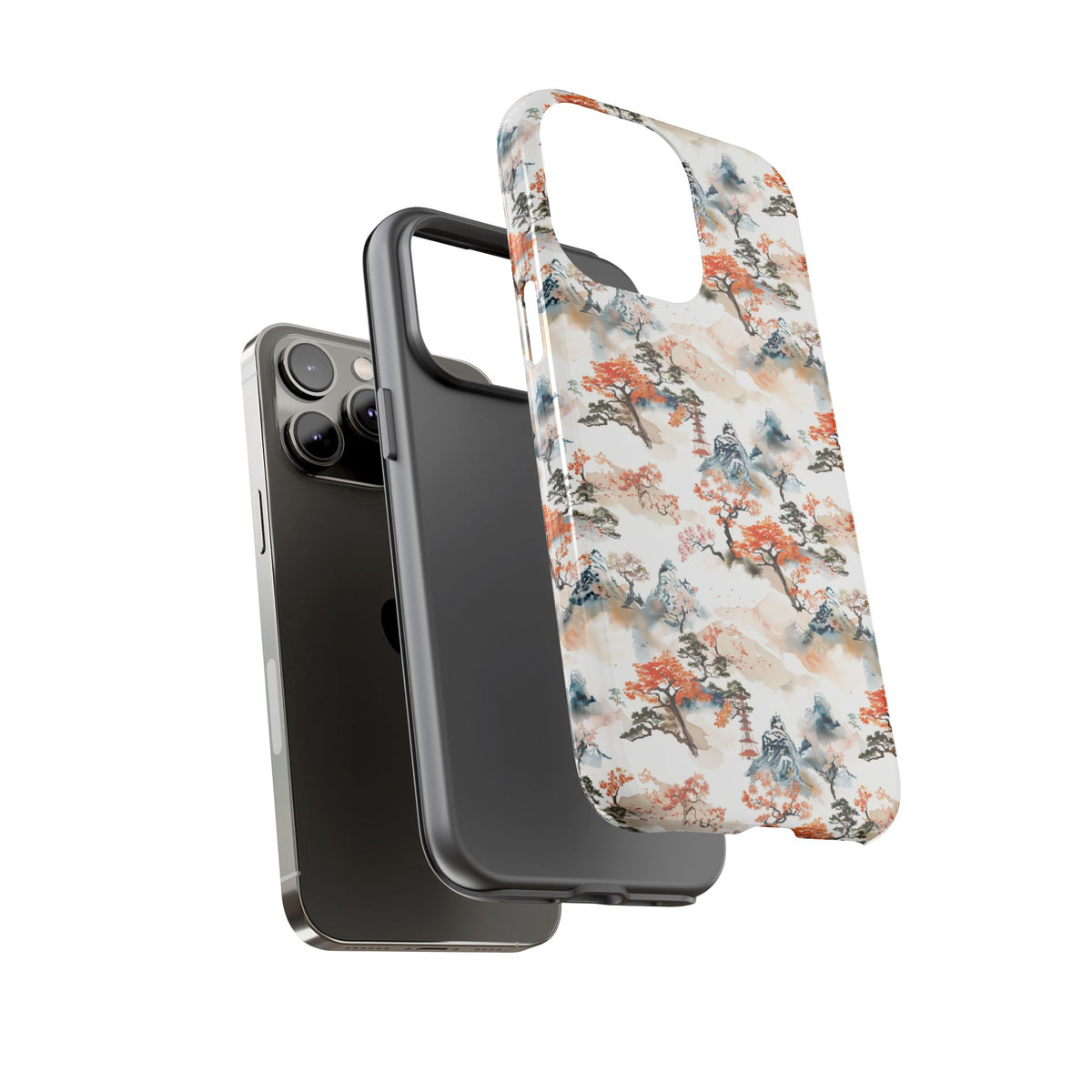 Japanese Pattern Phone Case – Elegant & Timeless Design for Your Phone 506