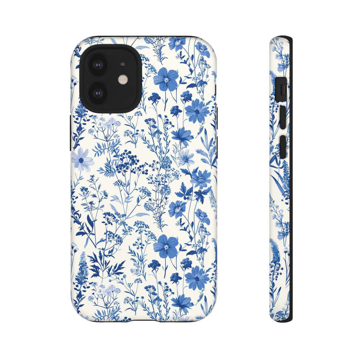 Blue French Toile Phone Case – Timeless Elegance and Classic Style