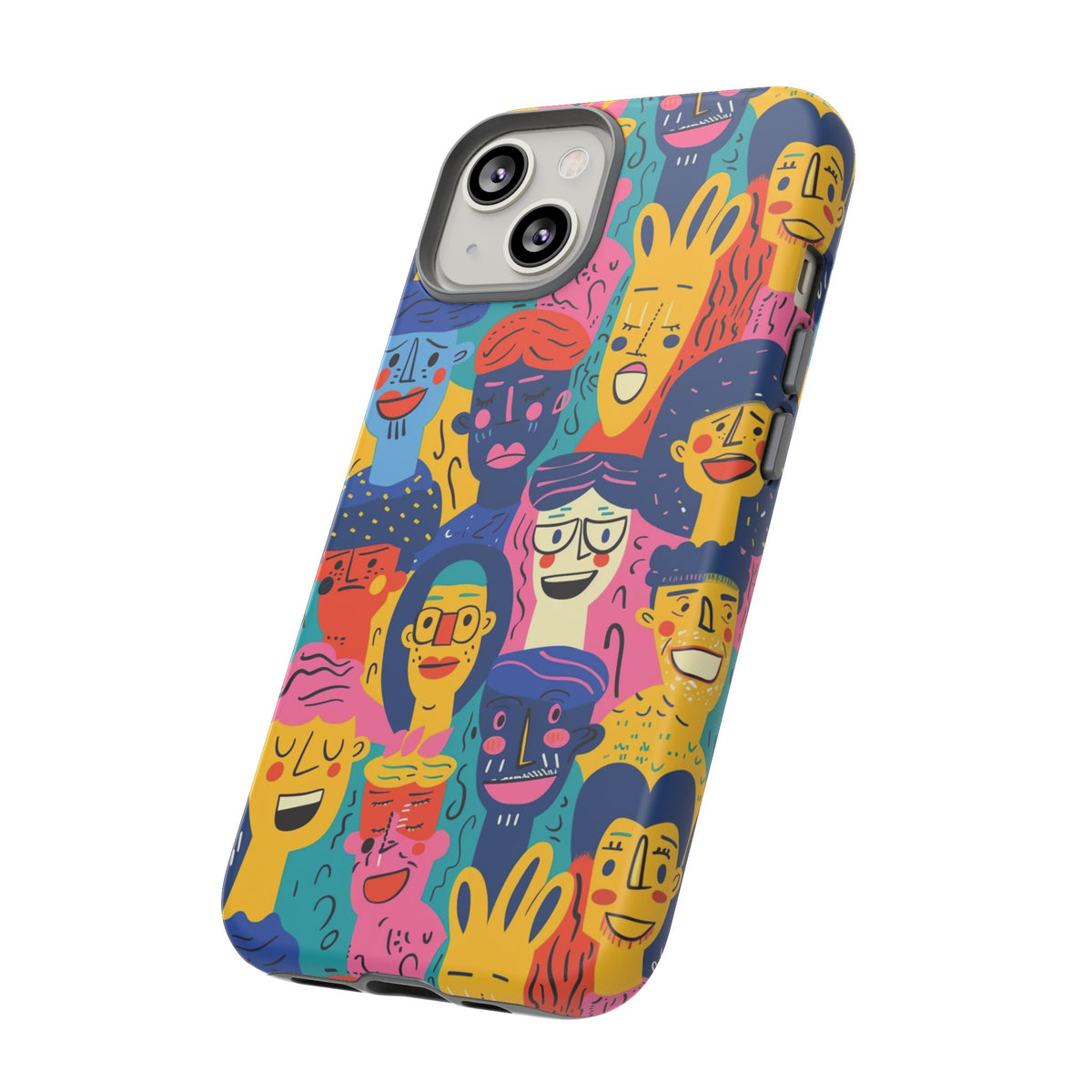 Happy Faces Phone Case – Joyful and Cheerful Design for a Bright Look 6