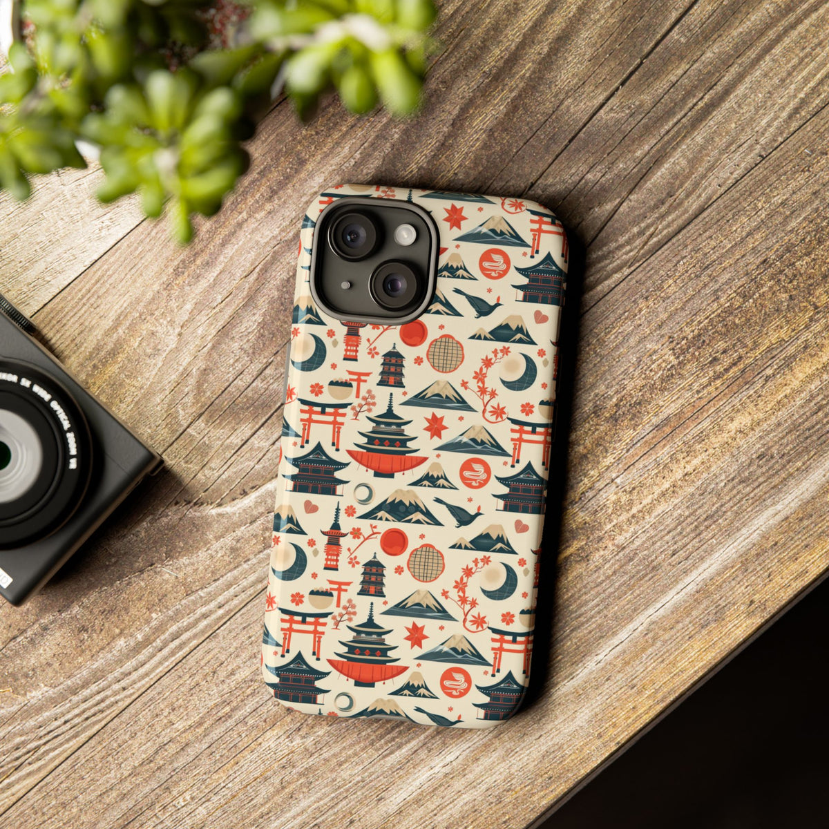 Japanese Pattern Phone Case – Elegant & Timeless Design for Your Phone 140