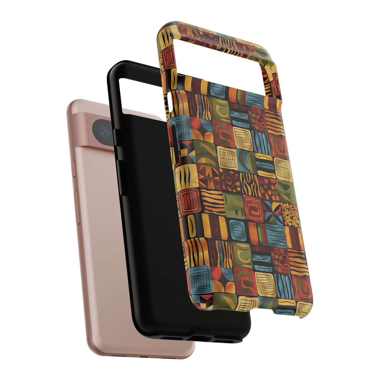 Stylish African Pattern Phone Case – Unique and Vibrant Protection 075