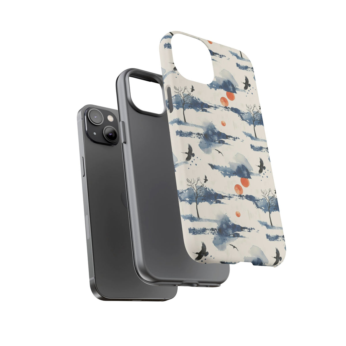 Japanese Pattern Phone Case – Elegant & Timeless Design for Your Phone 030