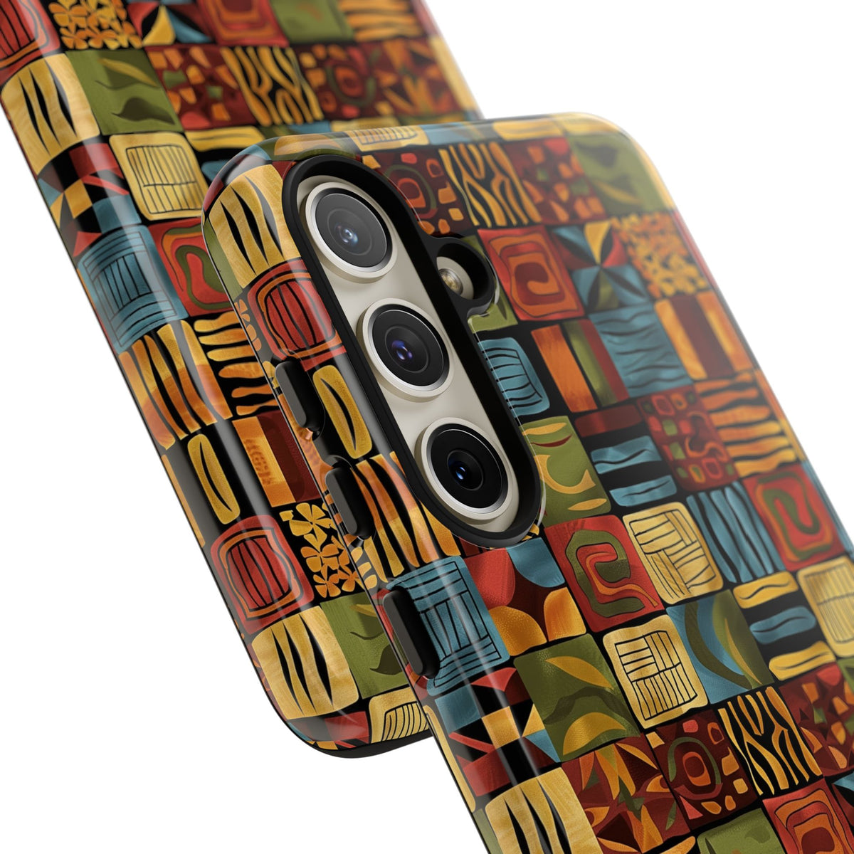 Stylish African Pattern Phone Case – Unique and Vibrant Protection 075