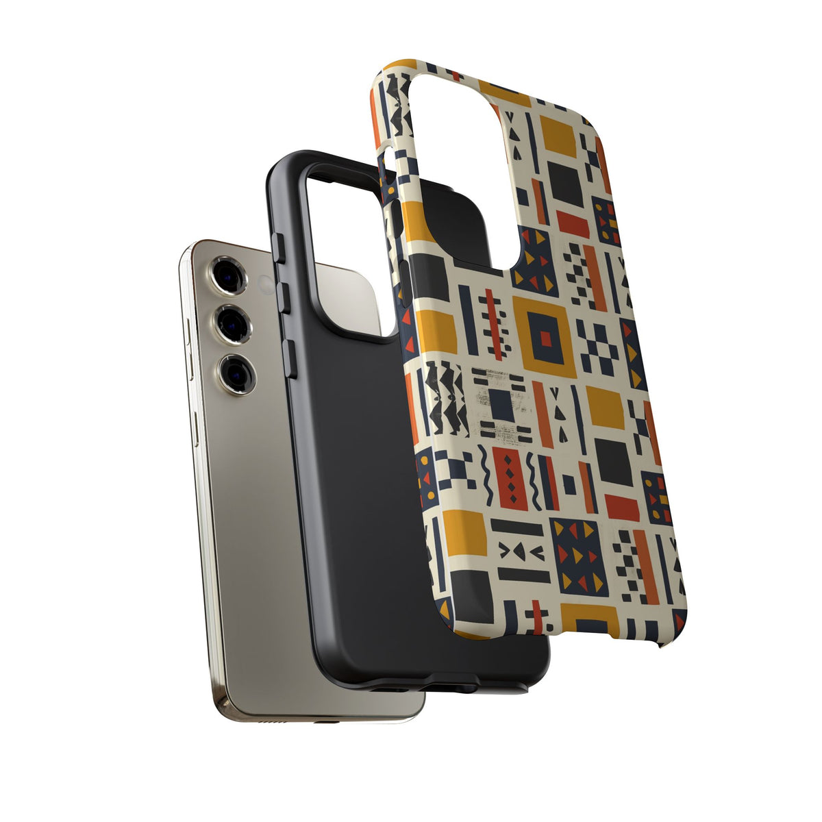 Stylish African Pattern Phone Case – Unique and Vibrant Protection 104