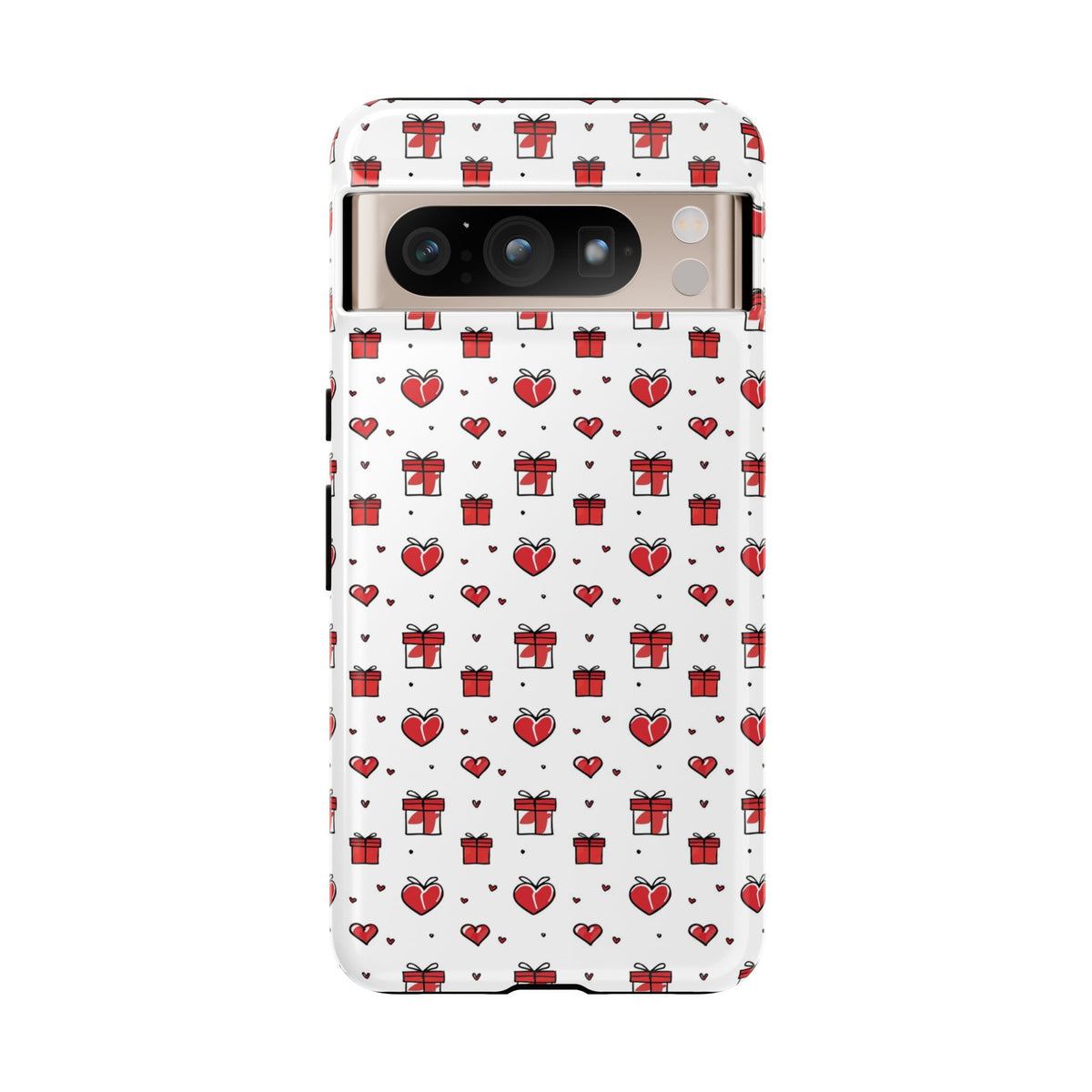 Heart Pattern Phone Case – Stylish & Loving Design for Your Device 234