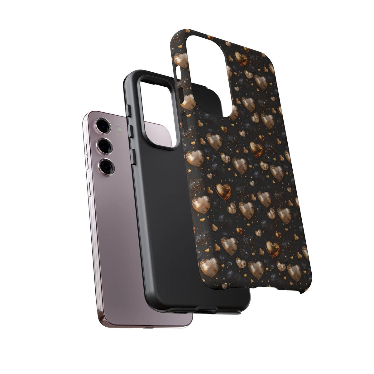 Heart Pattern Phone Case – Stylish & Loving Design for Your Device 233