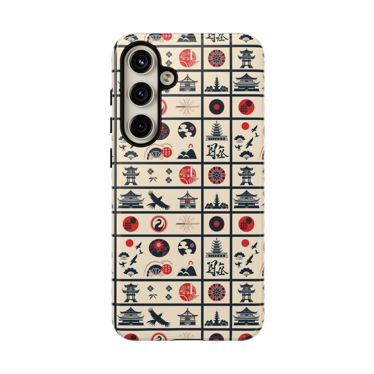 Japanese Pattern Phone Case – Elegant & Timeless Design for Your Phone 099