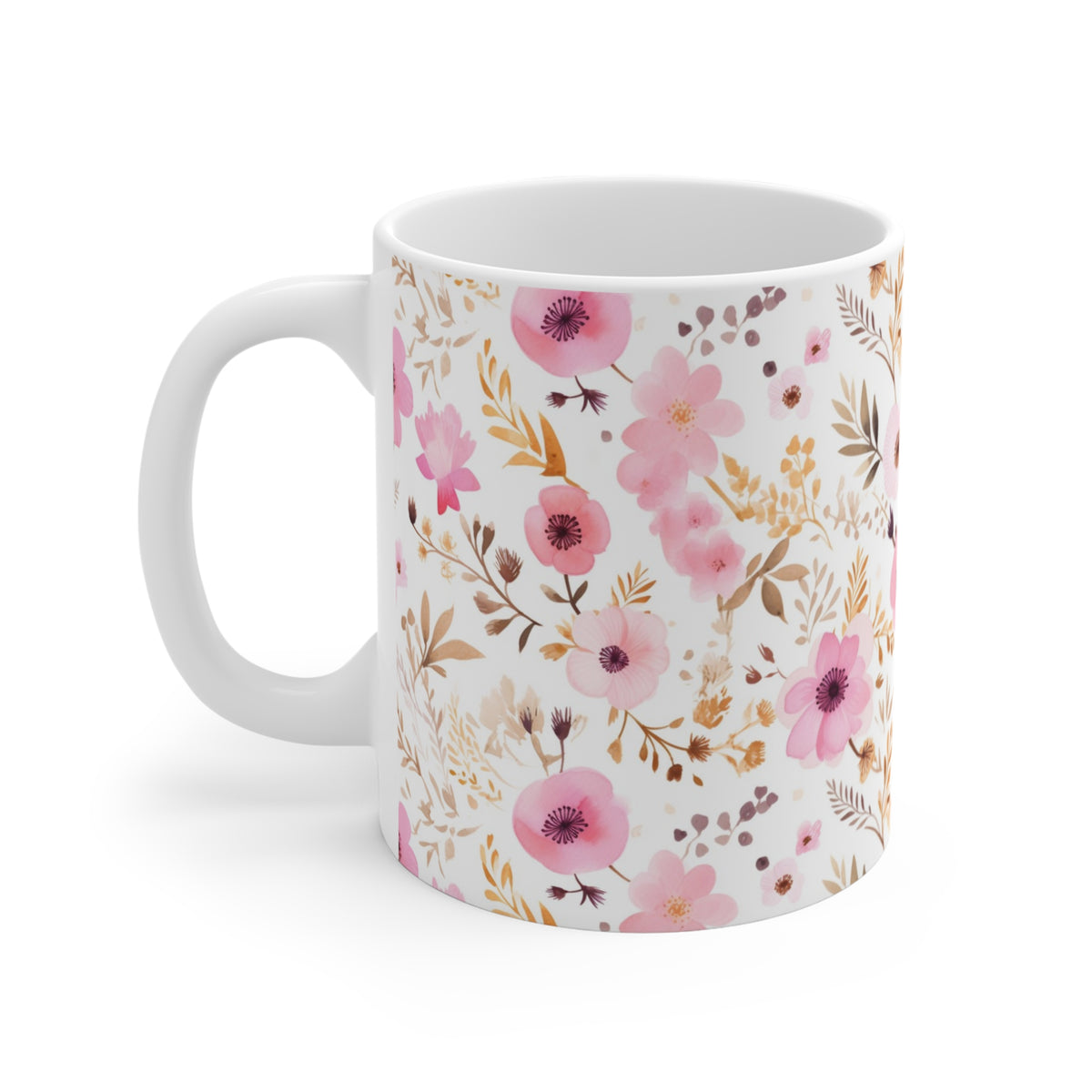 Various Watercolor Design All Over Coffee Mug – Unique Artistic Ceramic Coffee Cup 157