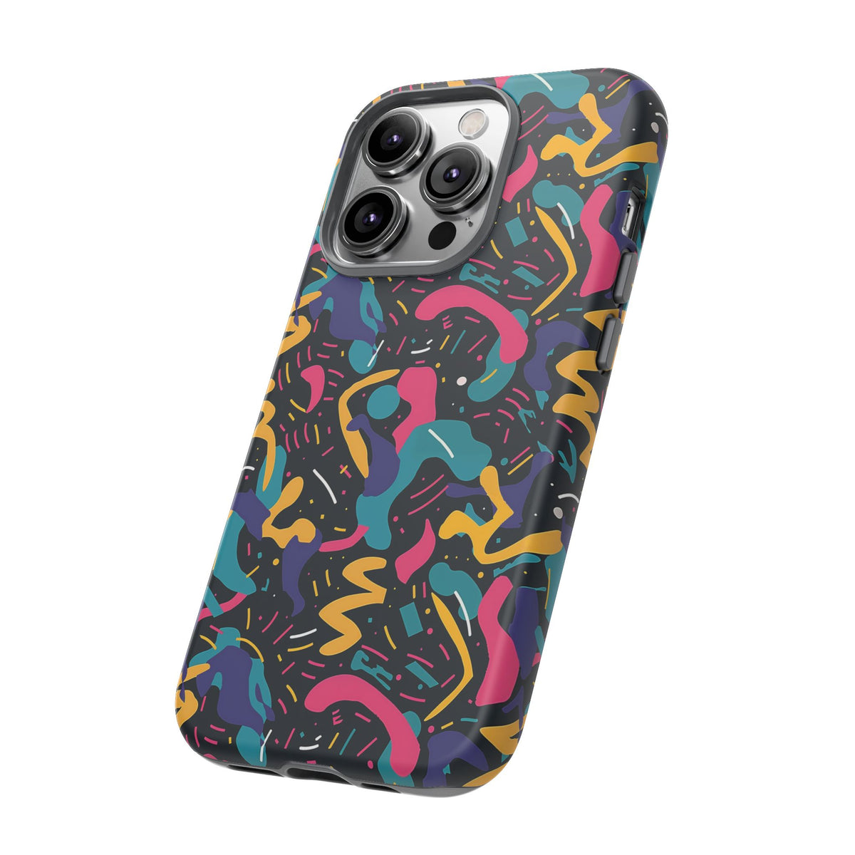 90s Themed Seamless Pattern Phone Case – Embrace Retro Style and Protection 235