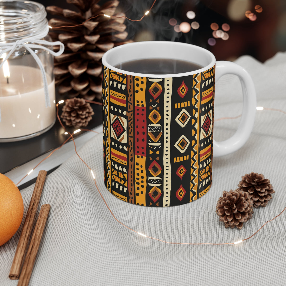 All-Over African Pattern Coffee Mug 663