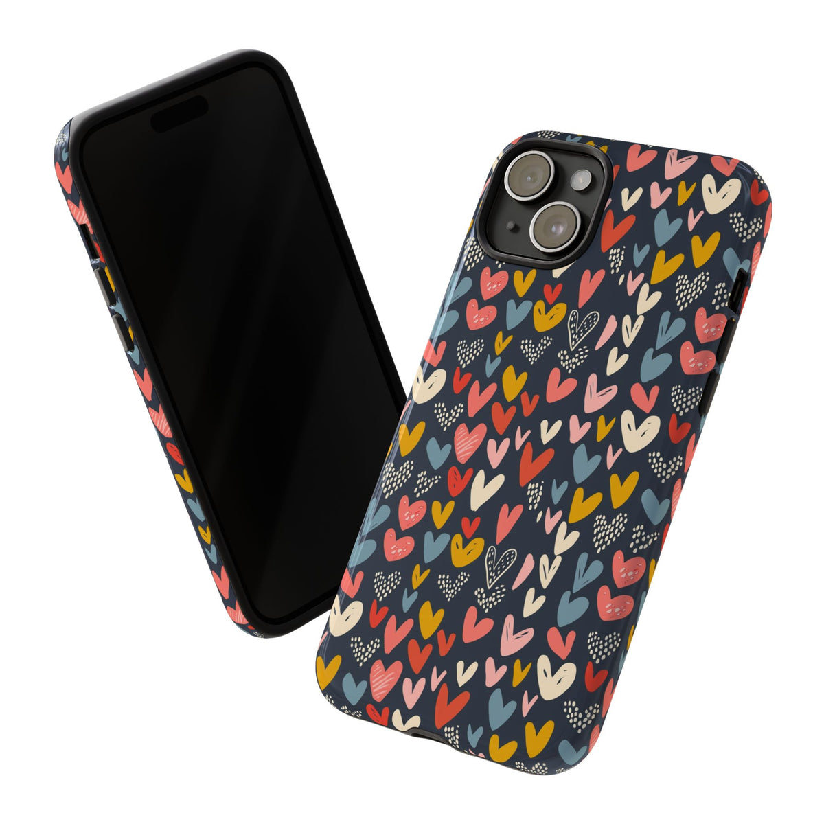 Heart Pattern Phone Case – Stylish & Loving Design for Your Device 816