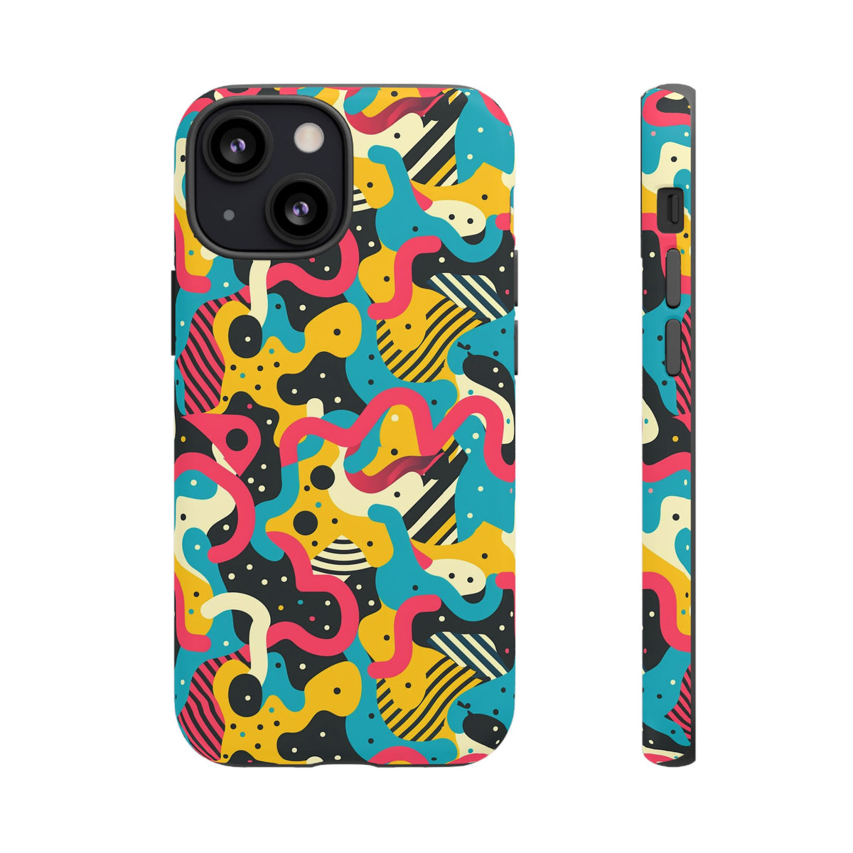 90s Themed Seamless Pattern Phone Case – Embrace Retro Style and Protection 238