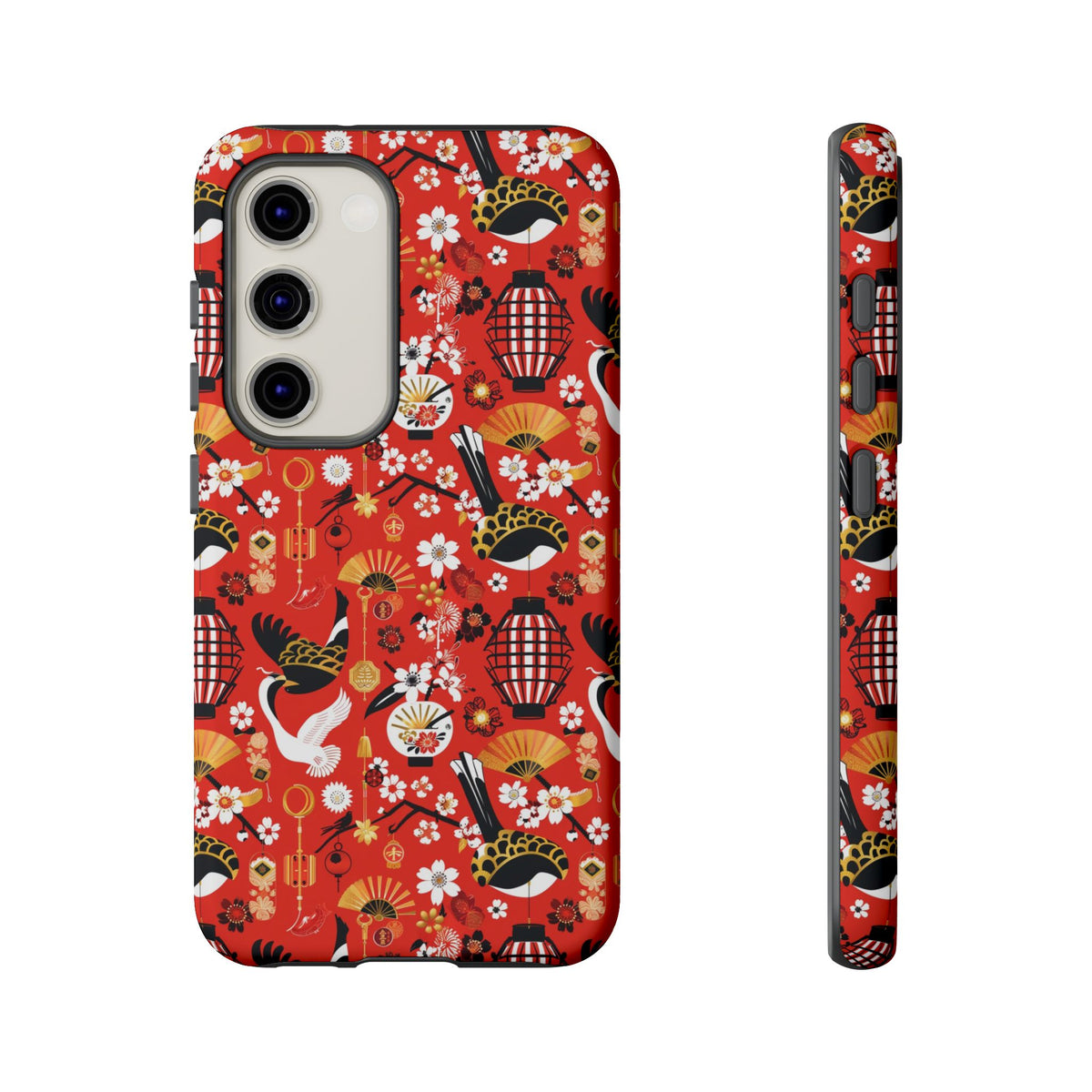 Japanese Pattern Phone Case – Elegant & Timeless Design for Your Phone 056