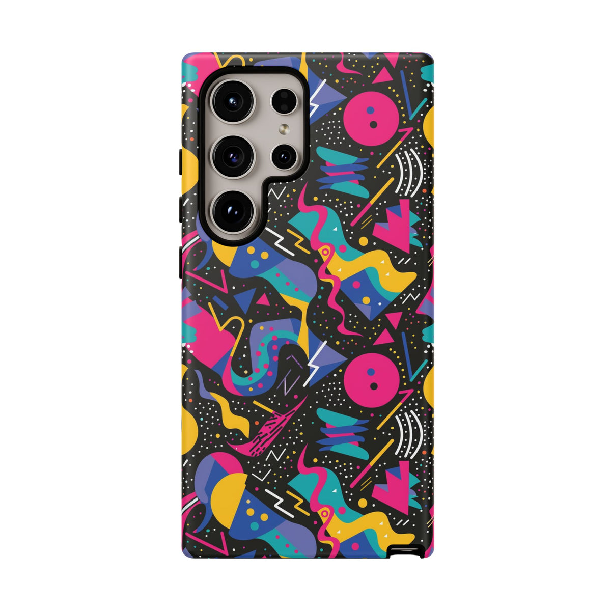 90s Themed Seamless Pattern Phone Case – Embrace Retro Style and Protection 302