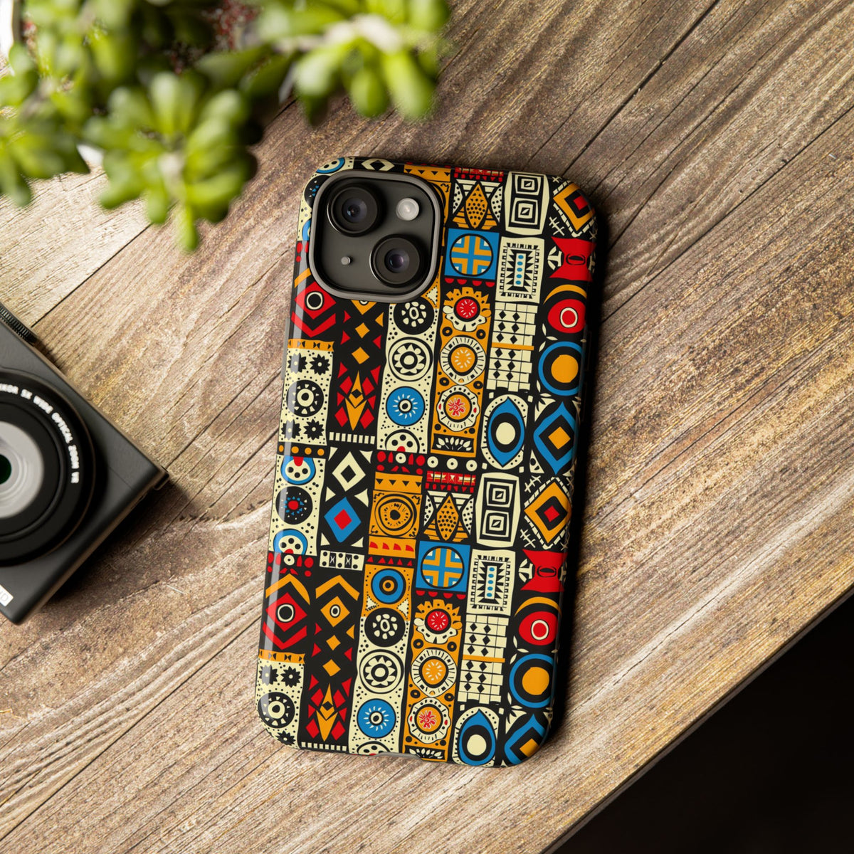 Stylish African Pattern Phone Case – Unique and Vibrant Protection 206