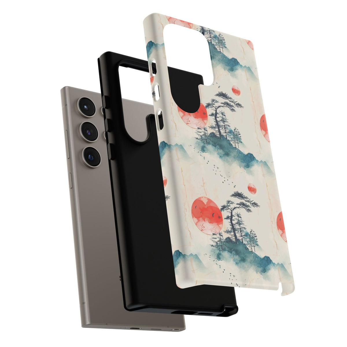 Japanese Pattern Phone Case – Elegant & Timeless Design for Your Phone 055