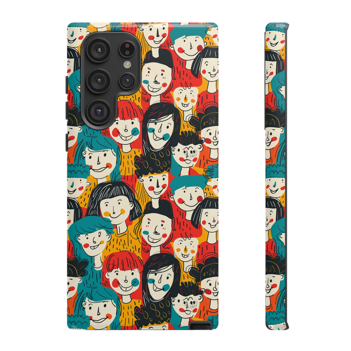 Happy Faces Phone Case – Joyful and Cheerful Design for a Bright Look 3