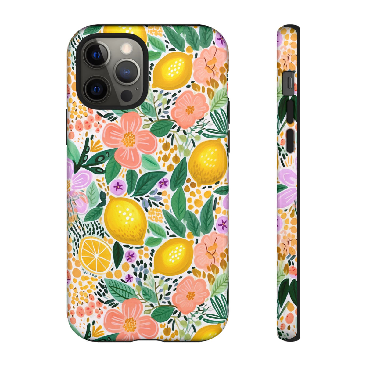 Cute Summer Lemons Phone Case – Refreshing Citrus Design for Your Phone