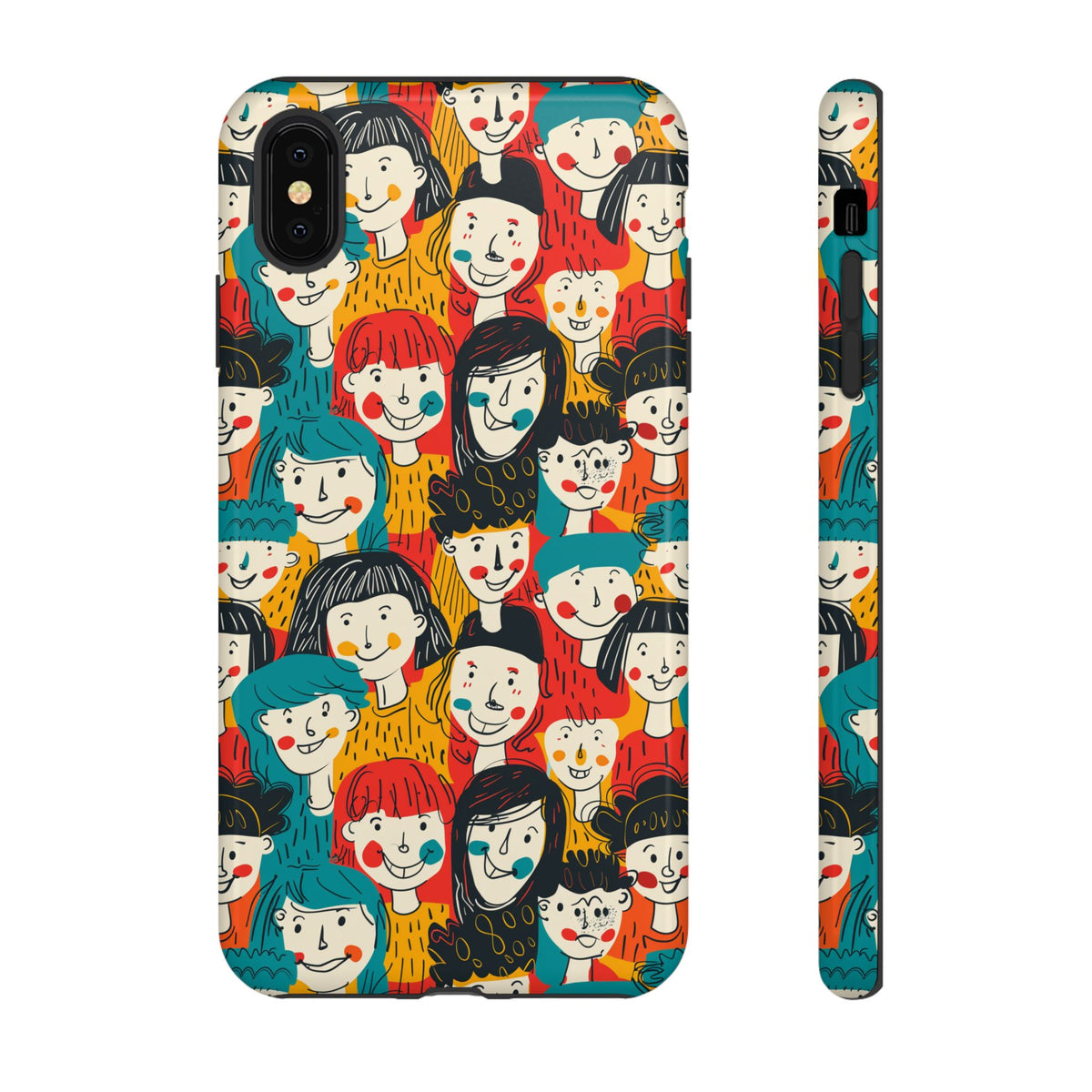 Happy Faces Phone Case – Joyful and Cheerful Design for a Bright Look 3