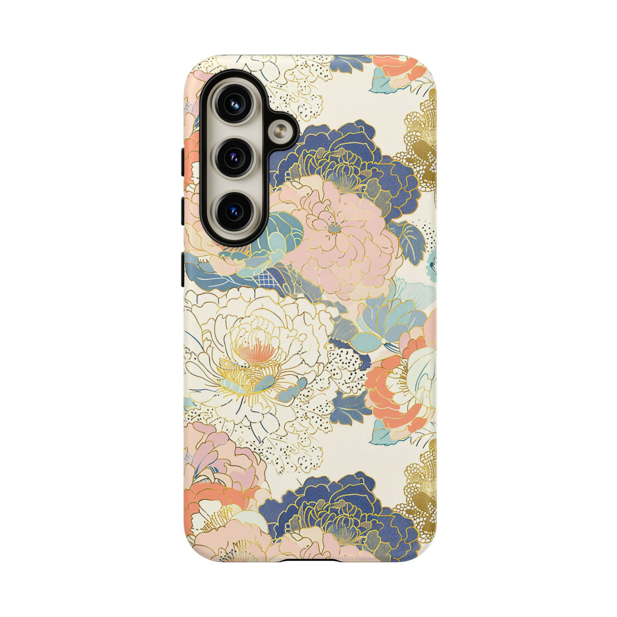 Japanese Blossom Asian Floral Design Phone Case – Elegant Floral Phone Cover 4