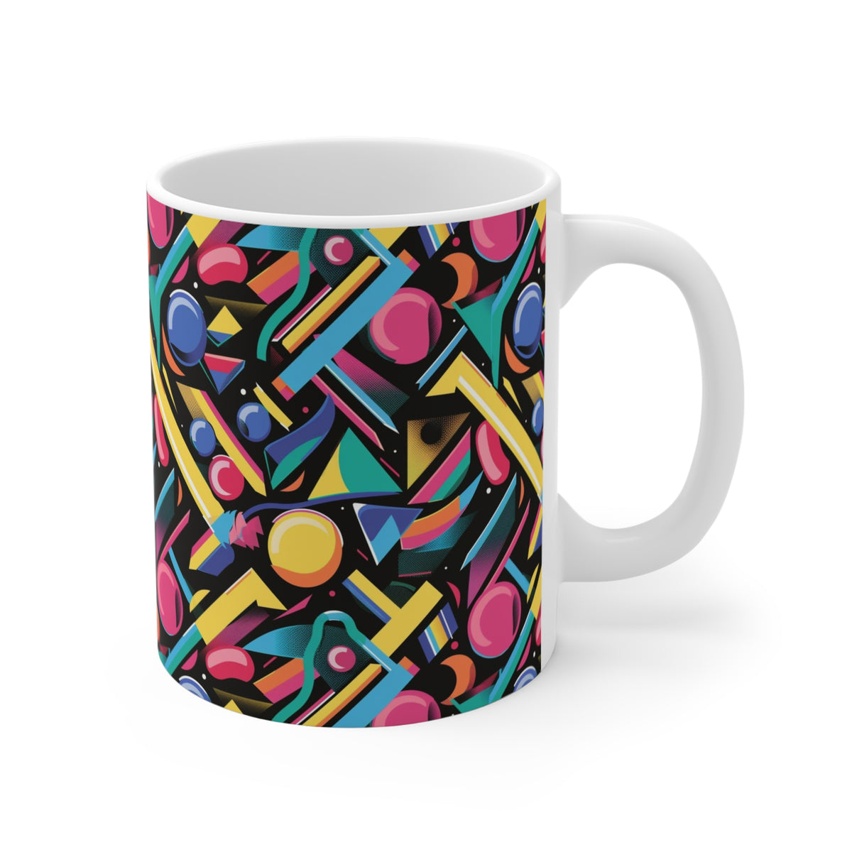 90s Retro Coffee Mug - Full Wrap Design 617